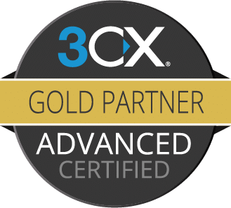 3CX Gold Partner - Advanced Certified badge